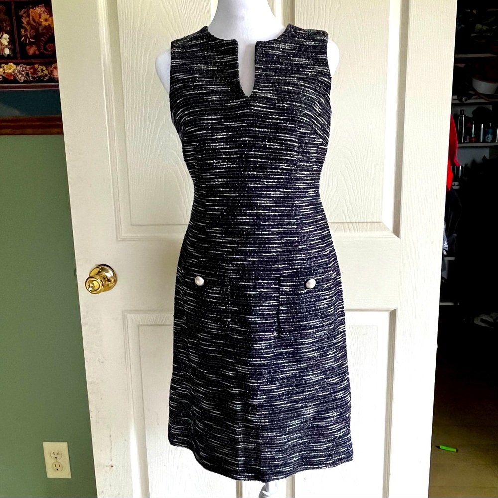 Size 2 Karl Lagerfeld work, dress,or party elegant outfit NWT black white
